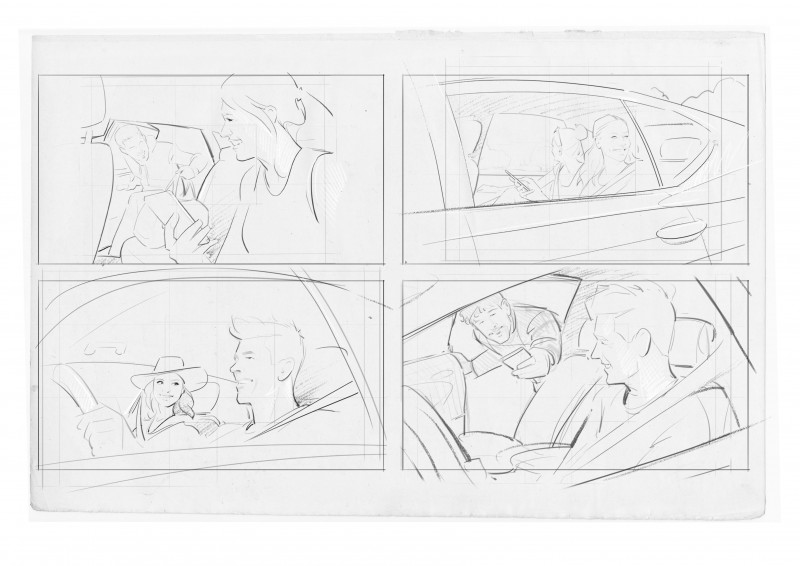 Example For Firstlines Storyboards/Layouts/Roughs (Agency: Serviceplan Berlin)